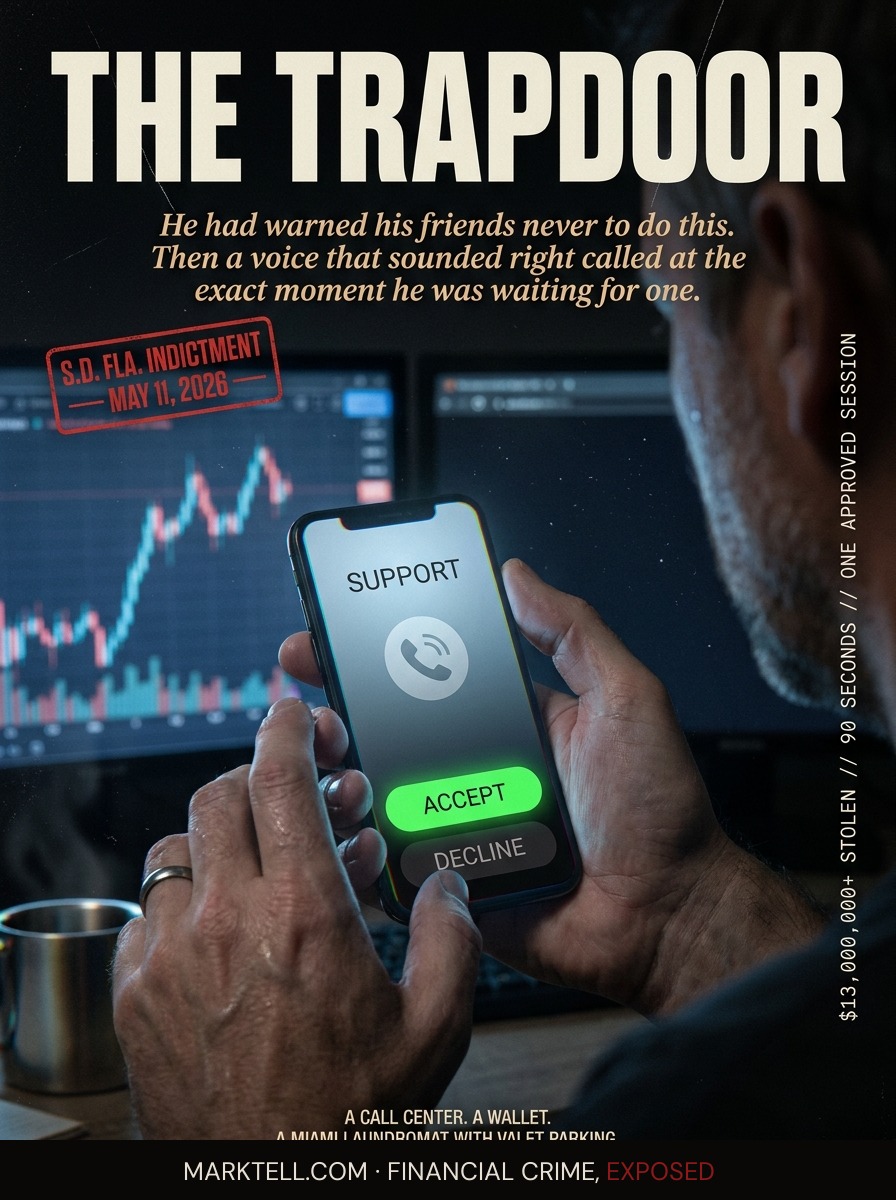 The customer support line was the trapdoor, and Miami was the landing pad