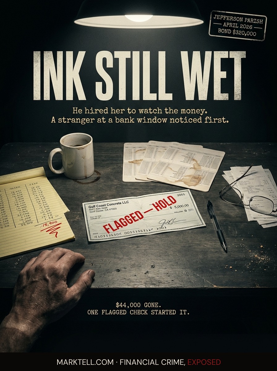 The check was for five thousand. The bank called before the ink dried.