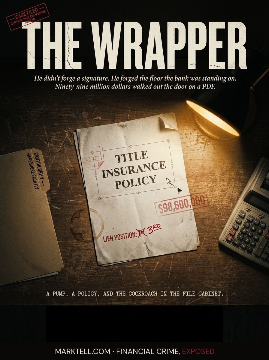 The collateral was a PDF. The loan was ninety-nine million dollars.