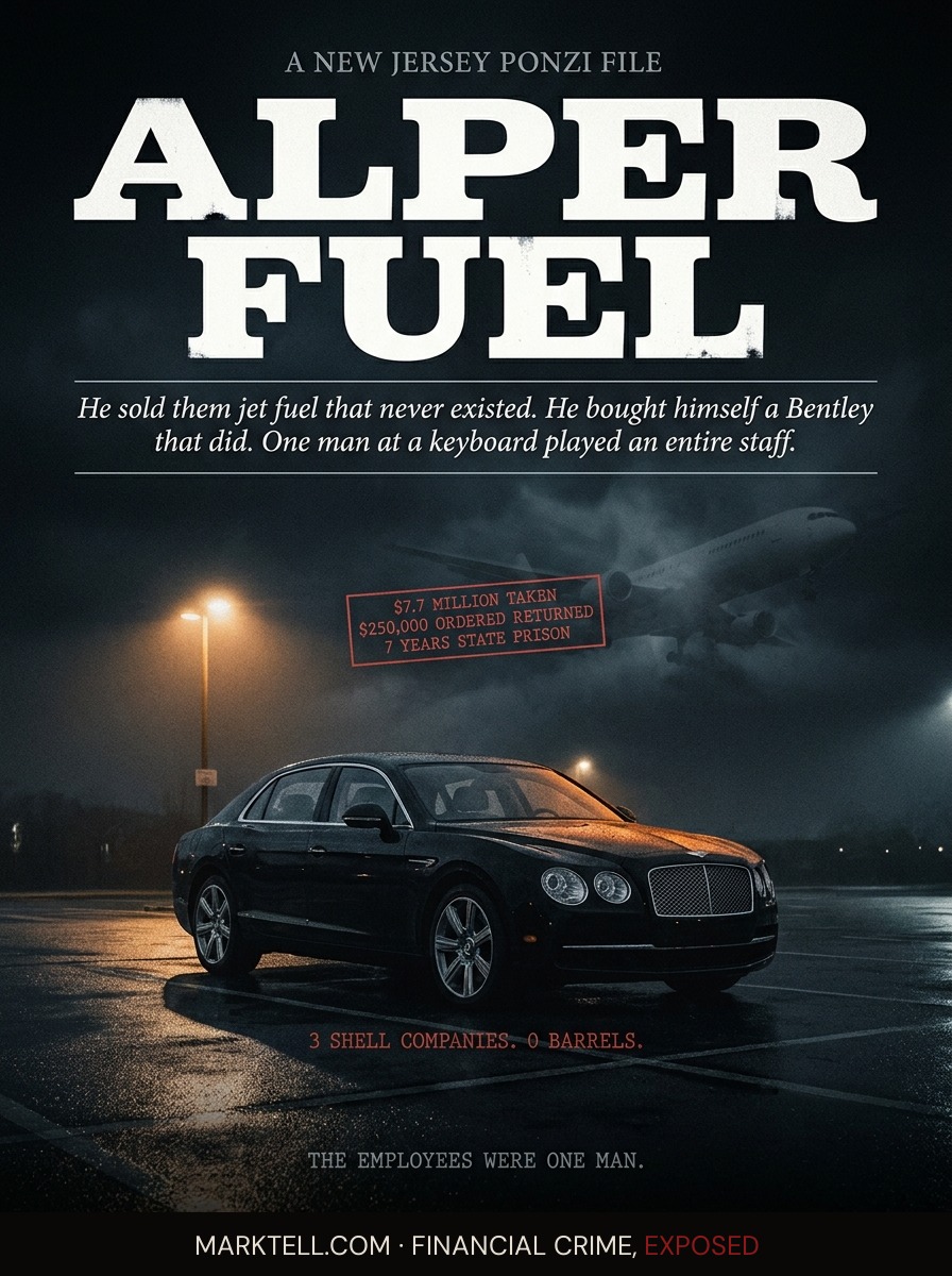 The jet fuel never existed. The Bentley did.