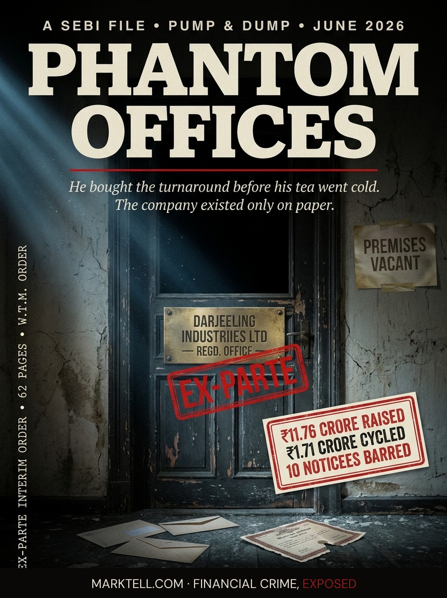 The phantom offices in Mumbai and Rajkot were the tell. The warrants were the machine.